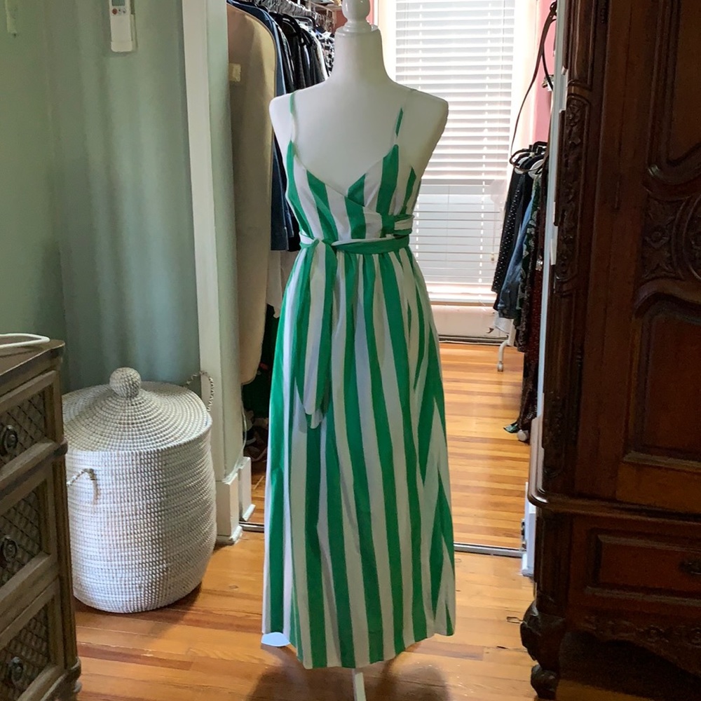 Mara Hoffman Bungalow-stripe Wrap Dress